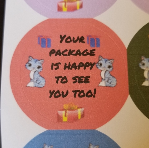 90 Labels Your Pkg is Happy to See You Too - Picture 12 of 16